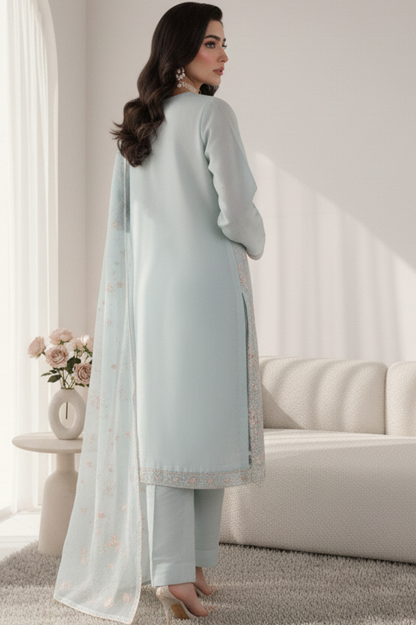 Zoha | Dressline | Burberry | Organza-3PC