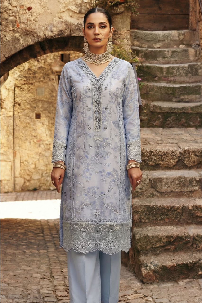 Aira By Dressline Semi-Stitched | Organza