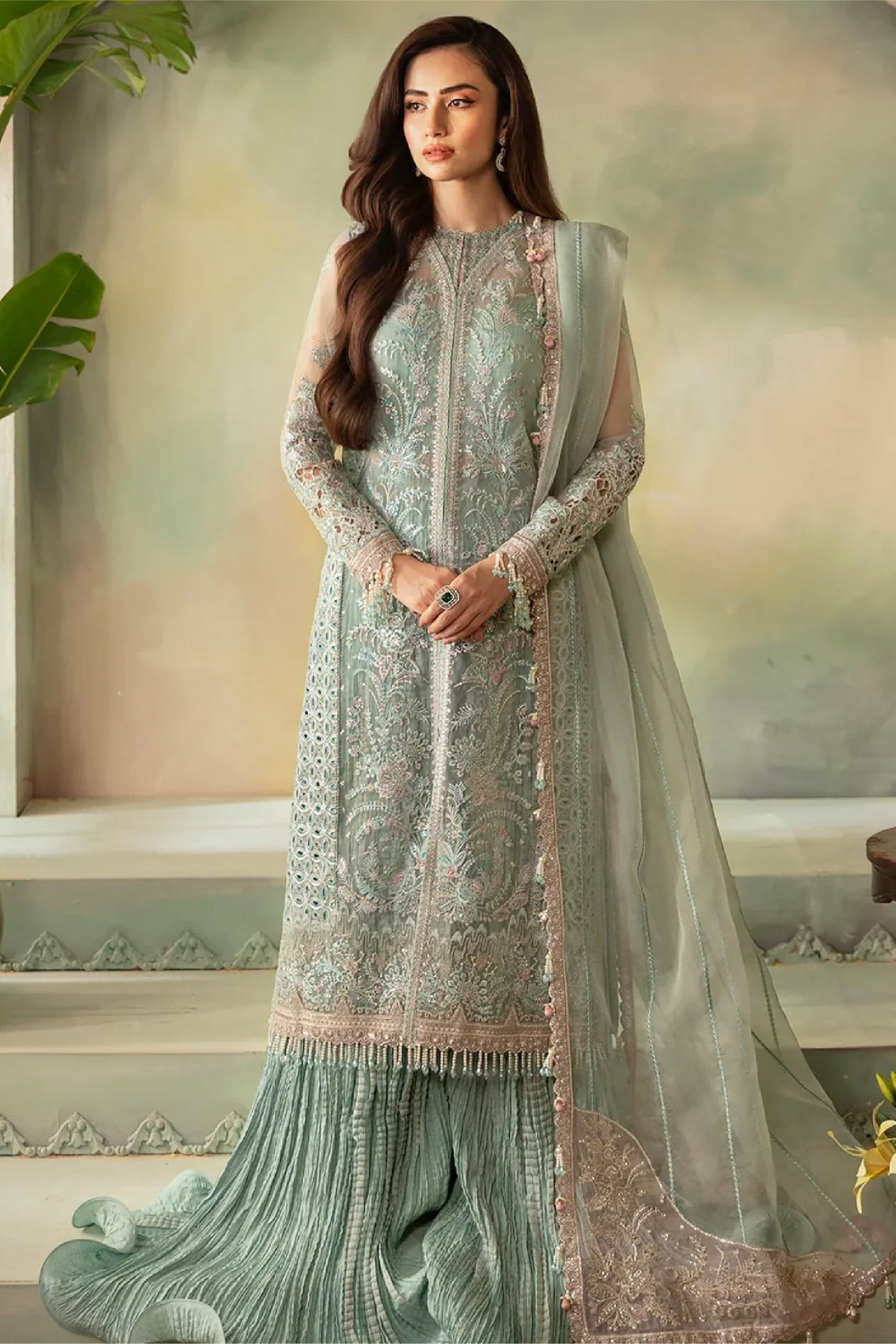 Sania | Dressline | Firdous | Organza-3PC