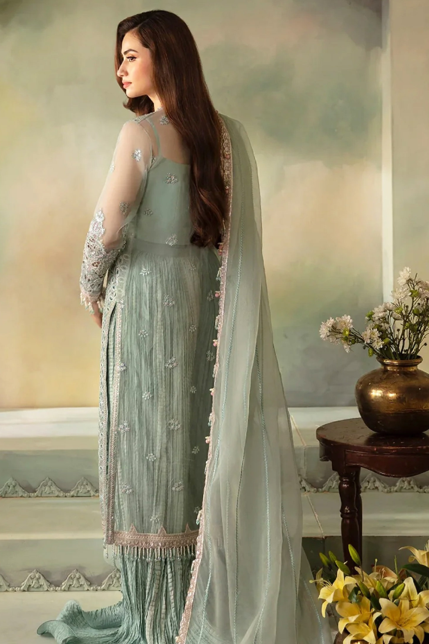 Sania | Dressline | Firdous | Organza-3PC