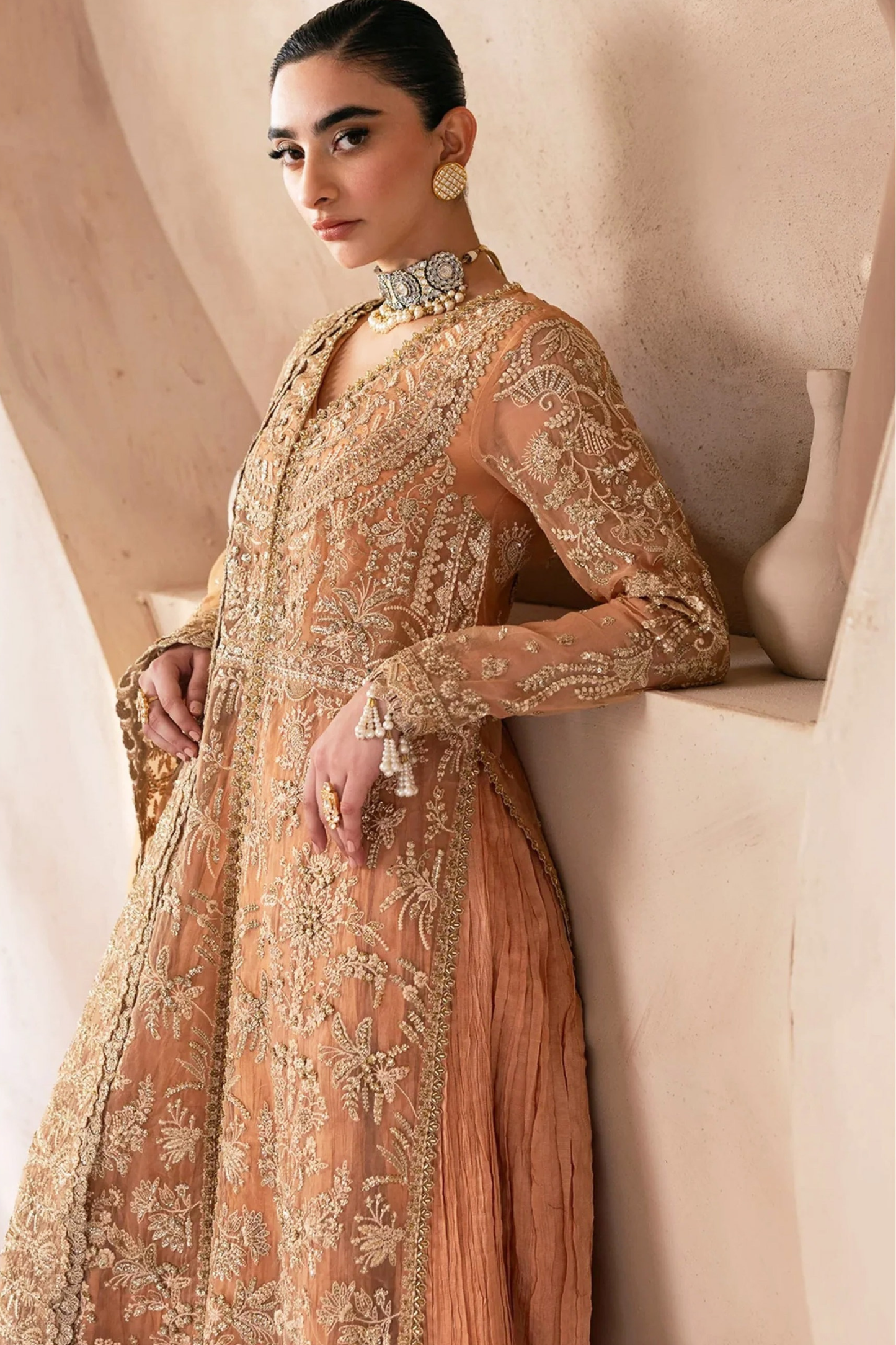 Sania | Dressline | Firdous | Organza-3PC