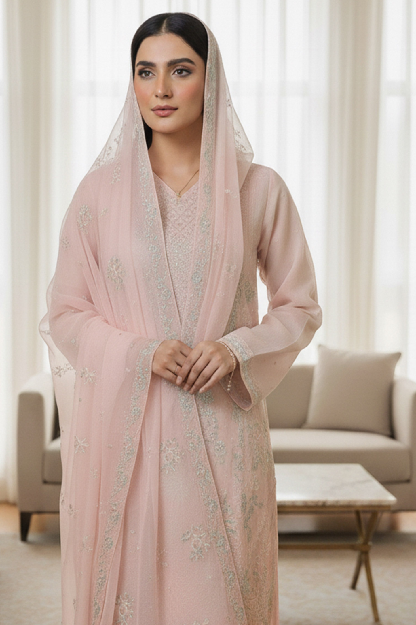 Zoha | Dressline | Burberry | Organza-3PC