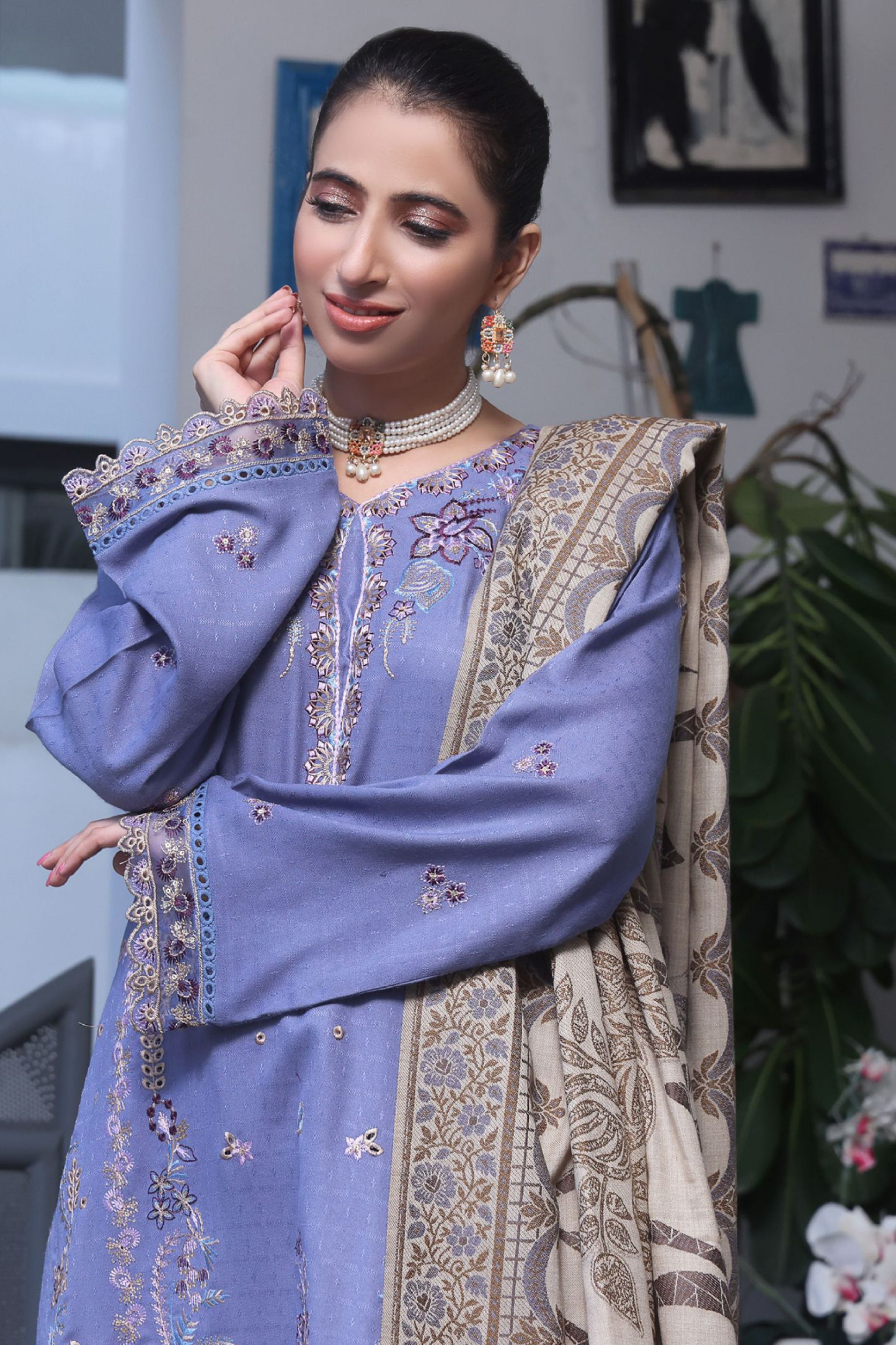 Blanca | Dressline | Emb Dhanak -3PC