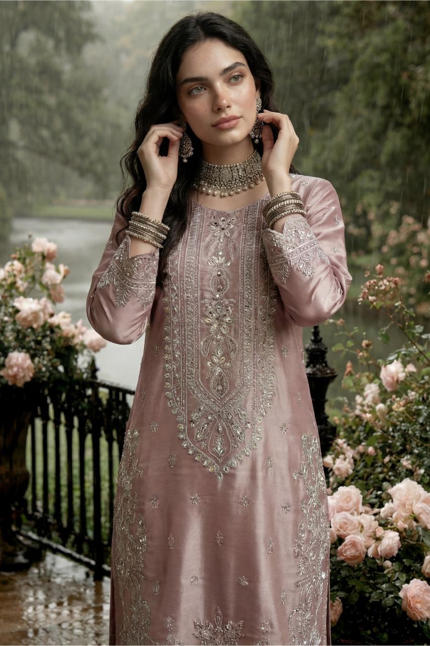 Zaib-o-Zeenat | Dressline | Ulfat - Shesha Silk