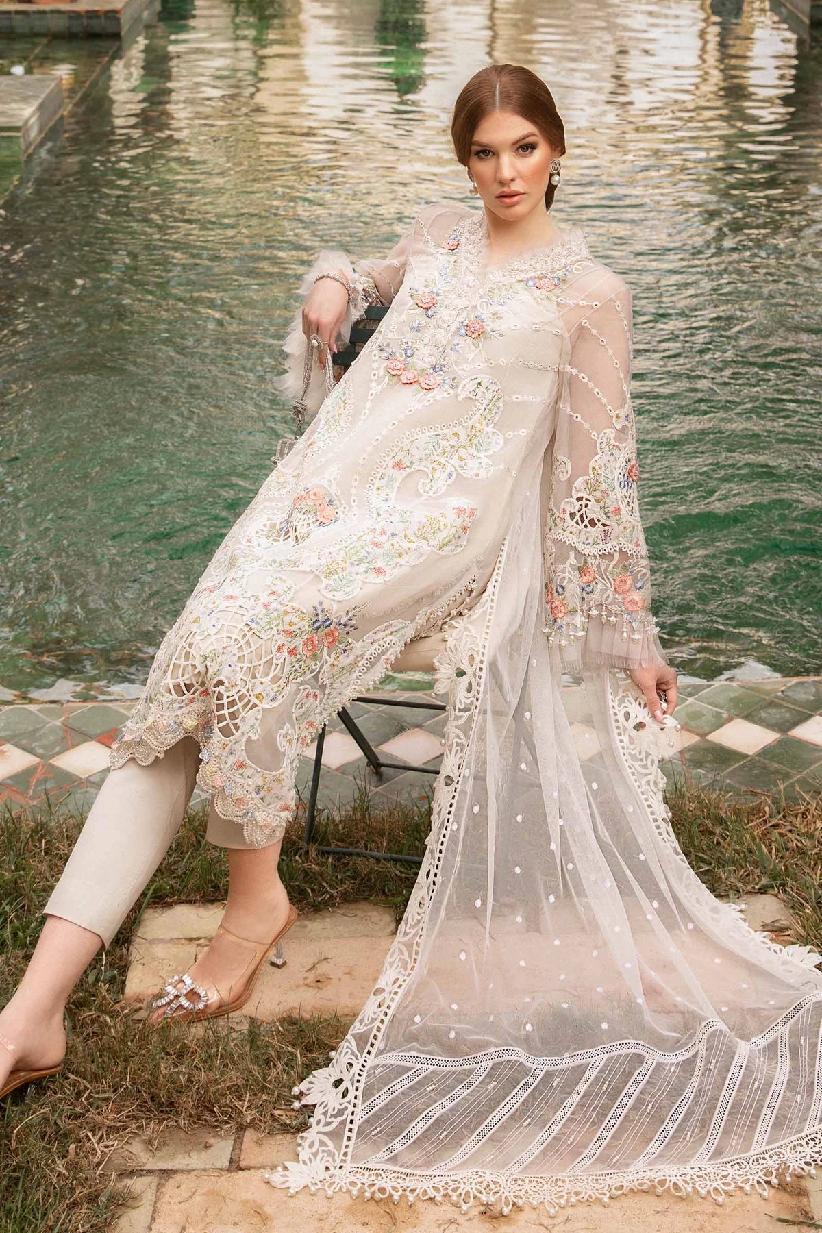 Maria B Luxury Lawn | 3PC