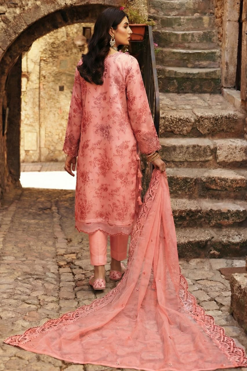 Aira By Dressline Semi-Stitched | Organza
