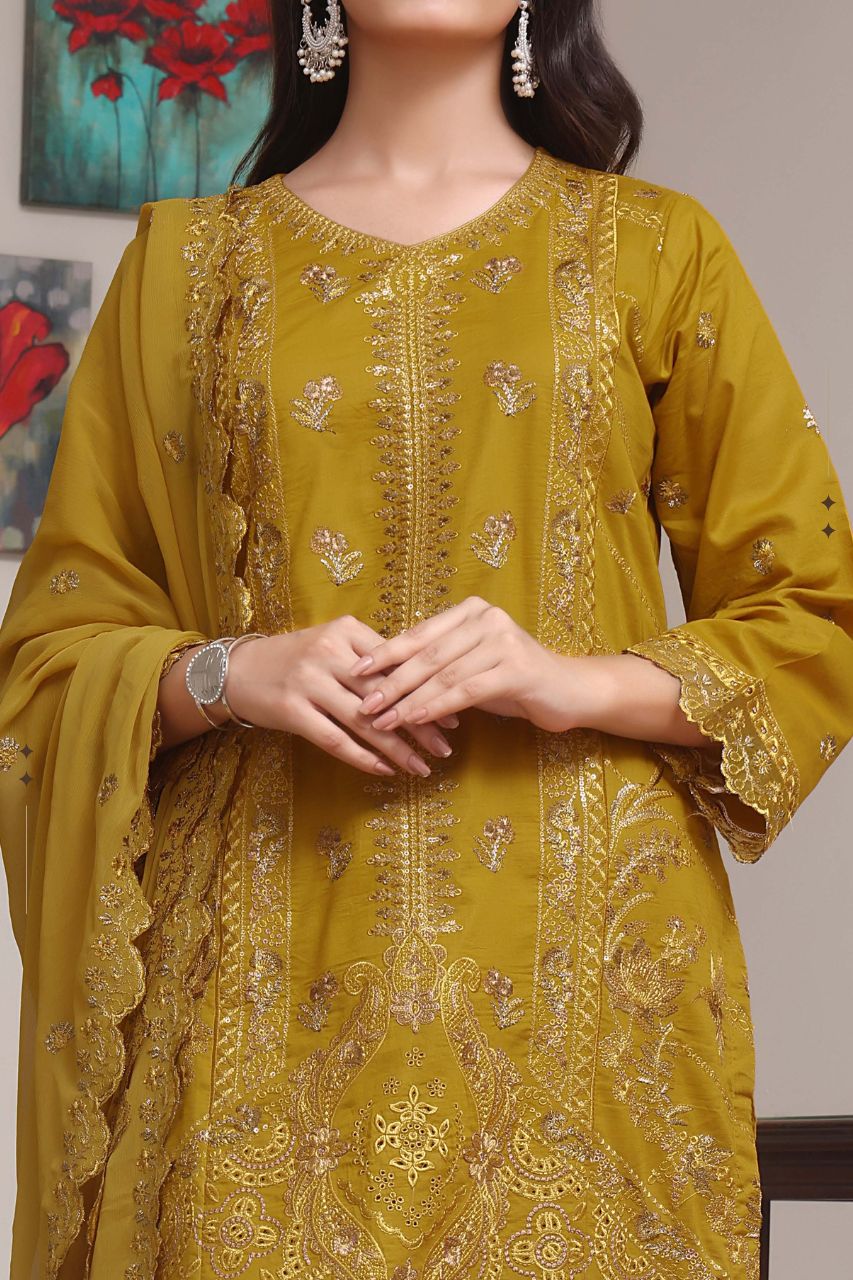 Meherma | Pak Fabrics | Chickenkari Lawn