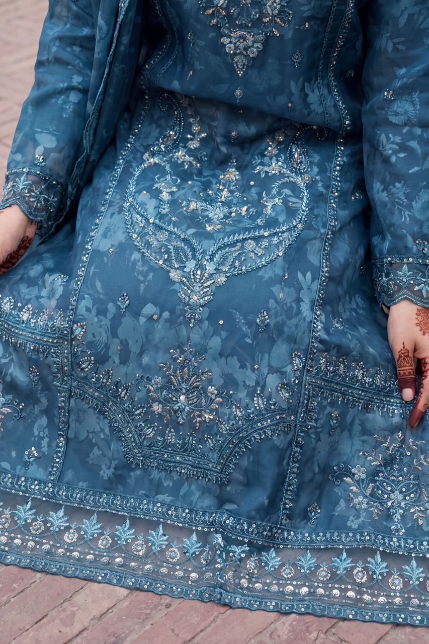 EVA By Dressline | Semi-Stitched | Organza