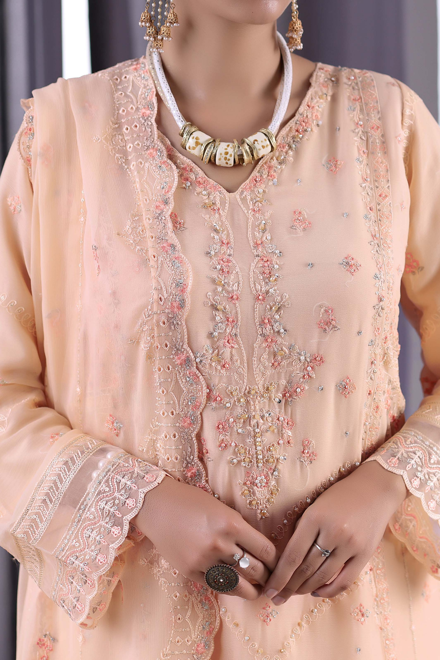 Noor Jahan | Embroidered | Chiffon