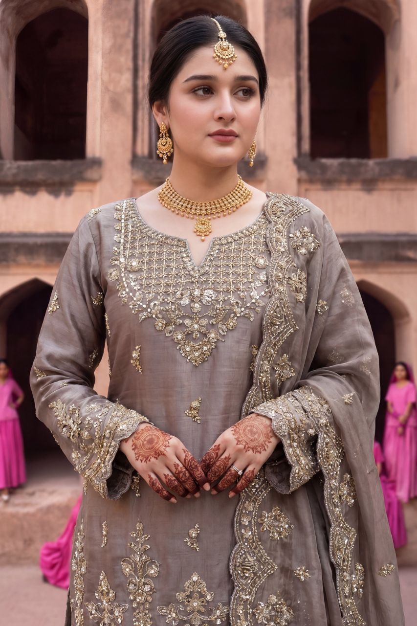 Fatima Bano By Aroob | Dressline | Lava Silk