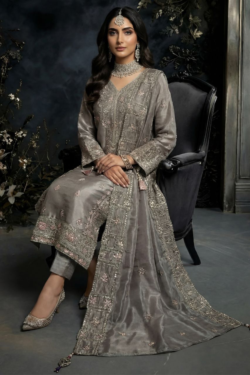 Fatima Bano | Dressline | Tehzeeb - Lava Silk