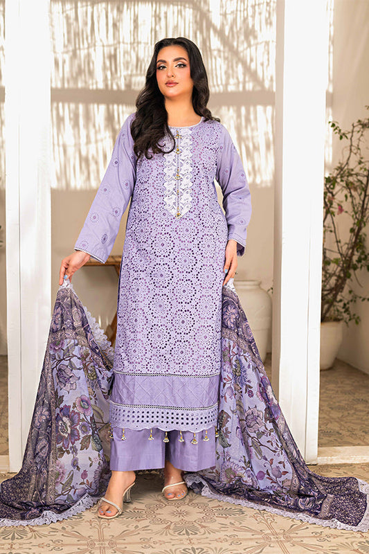 Tehzeeb | ChikanKari Luxury Lawn | 3-PC