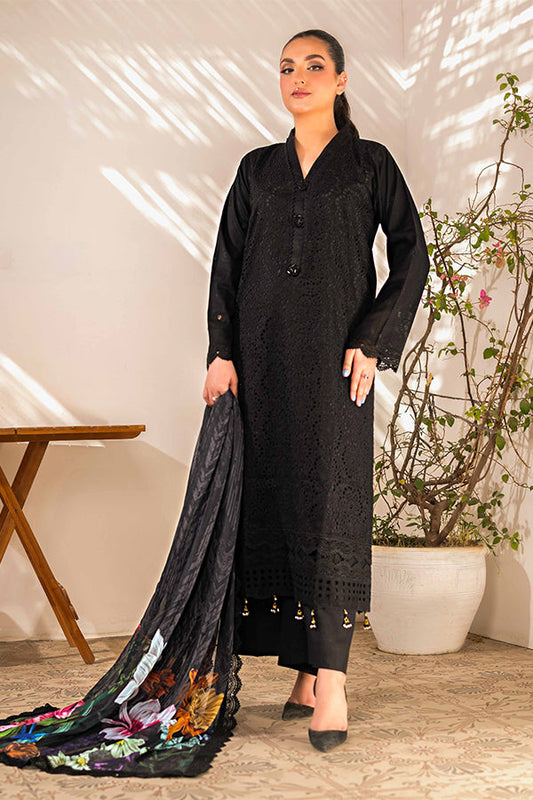 Tehzeeb | ChikanKari Luxury Lawn | 3-PC