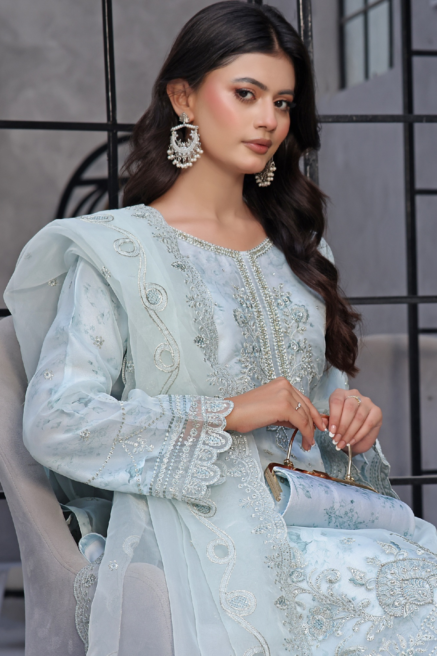 Zaib-o-Zeenat | Dressline | Naaira | Organza-3PC