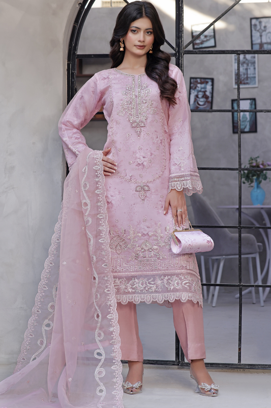 Zaib-o-Zeenat | Dressline | Naaira | Organza-3PC